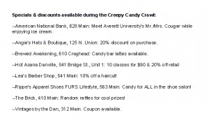 Creepy Candy Crawl Promotions